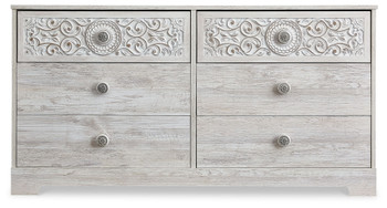 Paxberry - Six Drawer Dresser - Weatherworn - Whitewash