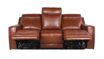 Natalia - Recliner Sofa Coach - Dark Brown