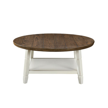 Flaherty - 3 Piece Occasional Set (1 Coffee & 2 End Tables) - Brown / White