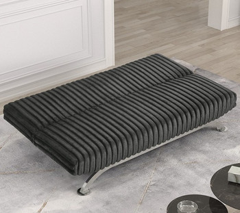 GIOVANNI Dark Gray 71" Wide Sofa Bed