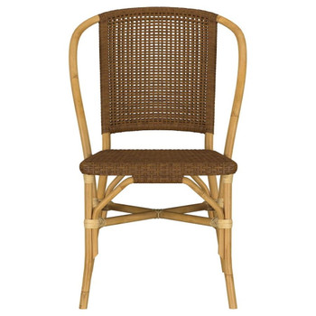 Lexley - Woven Rattan Dining Side Chair (Set of 2) - Brown