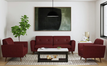 CAMBIANO Red Livingroom Set