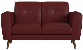CAMBIANO Red 62" Wide x 36" Height Loveseat