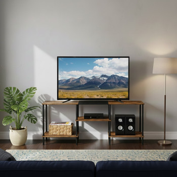 YAKOVA Brown 45" Wide x 19" Height TV Stand (RTA)