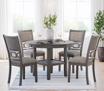 BRIZA Gray 5 Piece Dining Height Set