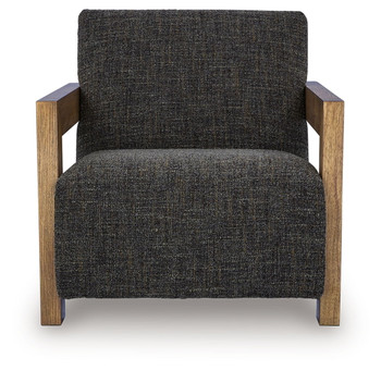 Dorney - Accent Chair - Charcoal / Brown