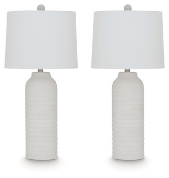 Vauville - Poly Table Lamp (Set of 2) - White