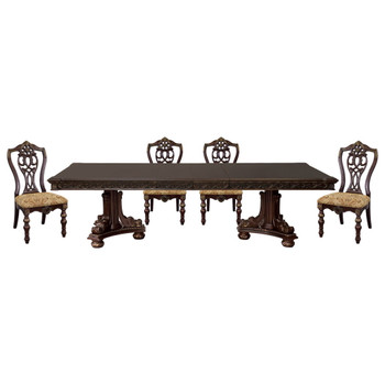 Catalonia - 5 Piece Dining Room Set (Table & 4 Side Chairs) - Cherry