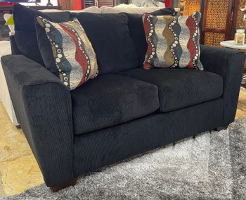 Brogain Black 63" Wide  Loveseat