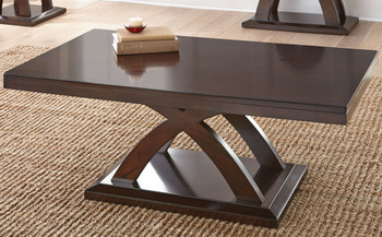 NILSA Brown 48" x 28" Coffee Table