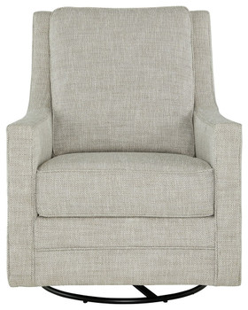 Kambria - Fog - Swivel Glider Accent Chair