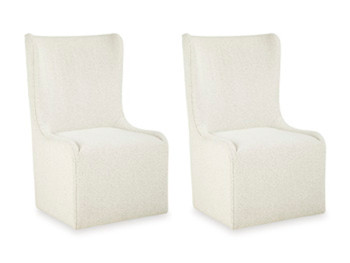 Radkin - Dining Upholstered Wingback Side Chair (Set of 2) - Off White
