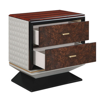 Jamonica - Nightstand With 2 Drawers - Dark Brown