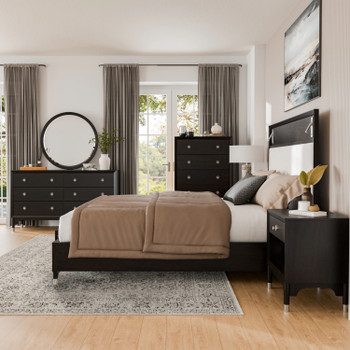 ZENDRO Bedroom Set with Fabric LED Bed