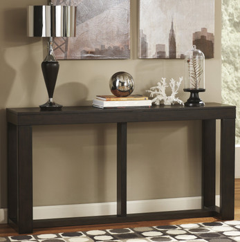 LOGAN Dark Brown 64 Inch Sofa Table