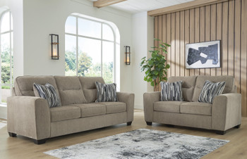 HARRISON Light Brown Sofa & Loveseat