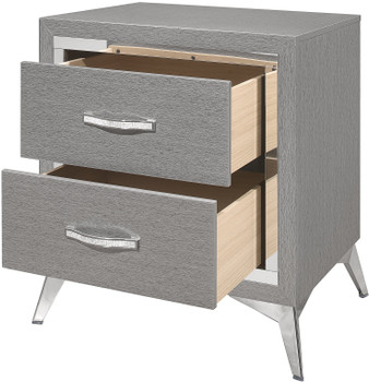 ELEINA Silver 22" Wide Night Stand