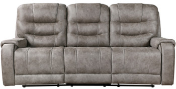 SABINAS Gray-Brown Reclining Sofa & Loveseat