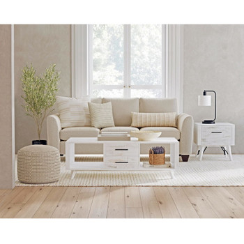 Rogen Rustic - End Table - Rustic White