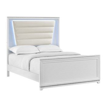 Denmark - Upholstered Bedroom Set With LED
