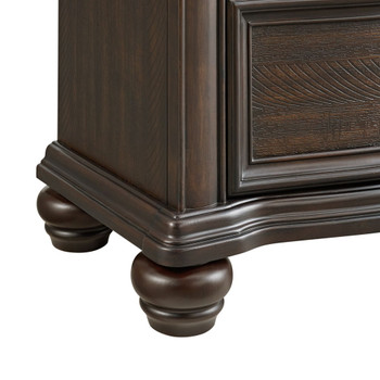 Brunswick - 2-Drawer Nightstand With USB - Mahogany