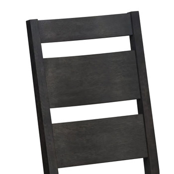 Jemma - Wood Back Dining Side Chair (Set of 2) - Dark Espresso / Beige Linen