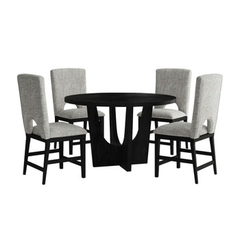 Oregon - 5 Piece Counter Height Dining Set (Round Counter Table And Four Chairs)