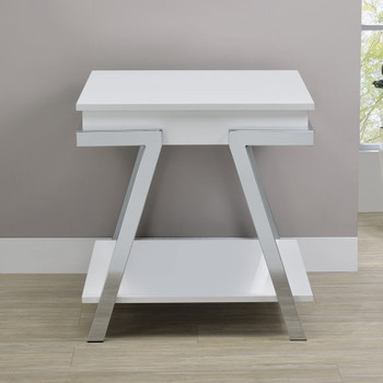 Zena - End Table - White