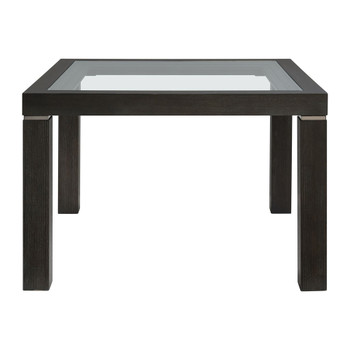 Elodie - Counter Table With Glass - Charcoal