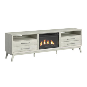 Westland - TV Console With Fireplace Insert - Almond