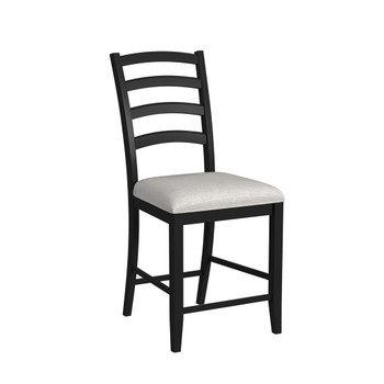 Tulane - 5 Piece Dining Set (Counter Table & 4 Counter Chairs) - Oak & Black