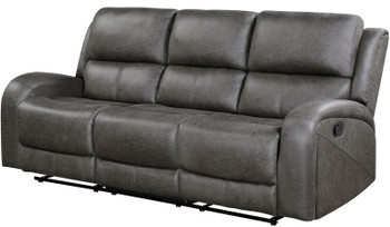 HELIOS Dark Gray 85" Wide x 40" Height Reclining Sofa