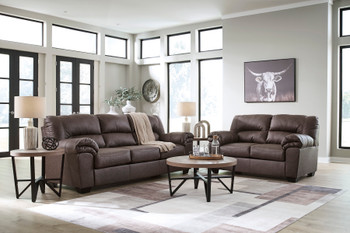 BLADEN Dark Brown Microsuede 87" Wide x 38" Height Sofa