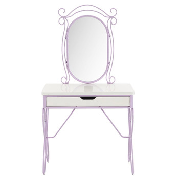 Priya II - Vanity Set - White & Light Purple