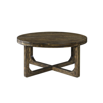Kerby - Round Coffee Table - Dark Brown