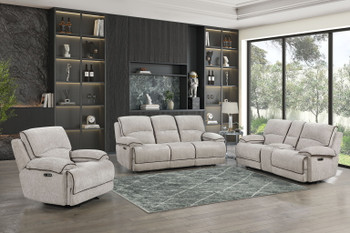 Camden - Dual Reclining Sofa - Beige / Brown