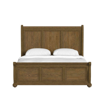 Heritage & Home - King Sleigh Bed - Oak Brown