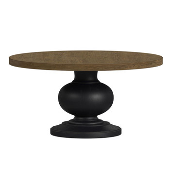 Heritage & Home - Round Dining Table - Oak Brown And Black