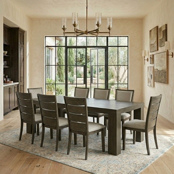 HAVANA Walnut Wood 9 Piece Dining Set