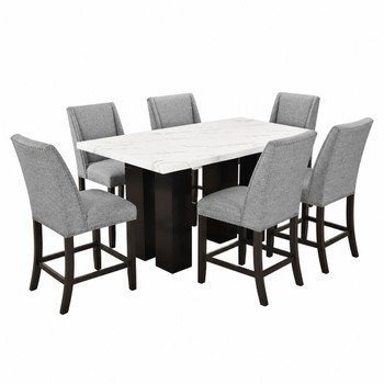Faust - Adjustable Table Counter Chairs Set