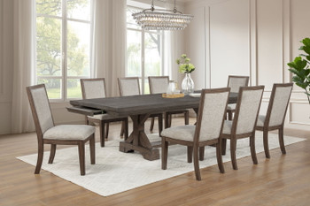 Augusta - Rectangle Dining Table - Rustic Brown