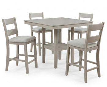 ATIKA GREIGE 5 Piece Counter Height Set
