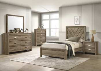 HUNTELY Brown Youth Bedroom Set