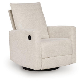 Oaklynn-Manor - Swivel Glider Recliner - Canvas