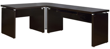 BRENNER Dark Brown 83" x 67" Reversible Computer Desk (RTA)
