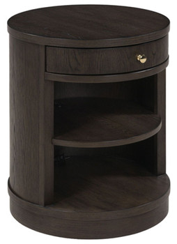 Leighmour - Accent Table - Dark Brown