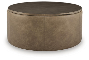 Bethanstone - Storage Ottoman - Warm Brown