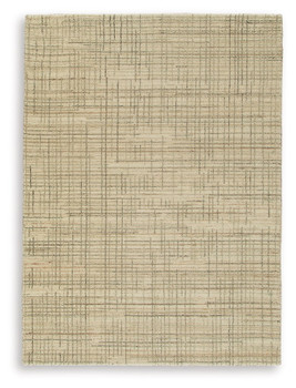 Janston - 5' x 7' Rug - Ivory / Gray / Tan