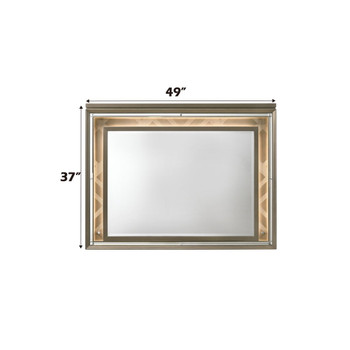 Skylar - Mirror With LED - Dark Champagne