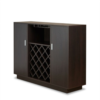 Hazen - 34.84" Wine Cabinet - Espresso